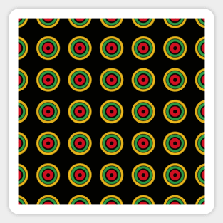 African Patterns with African Colors Sticker